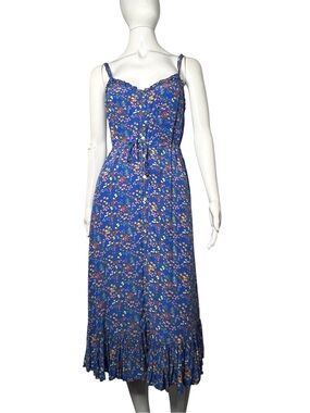 Rails Adalyn Blue Citrus Grove Mini Ruffled Sun Dress Size S